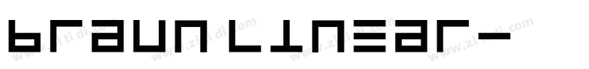 Braun Linear字体转换